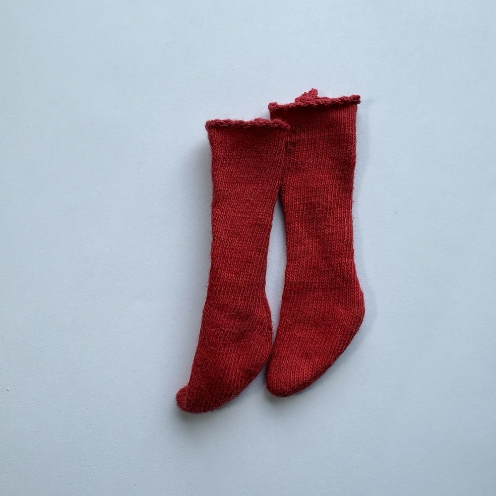 HTF Vtg Mattel 1960's Barbie FRANCIE Doll Red Nylon Tricot Socks Stockings RARE